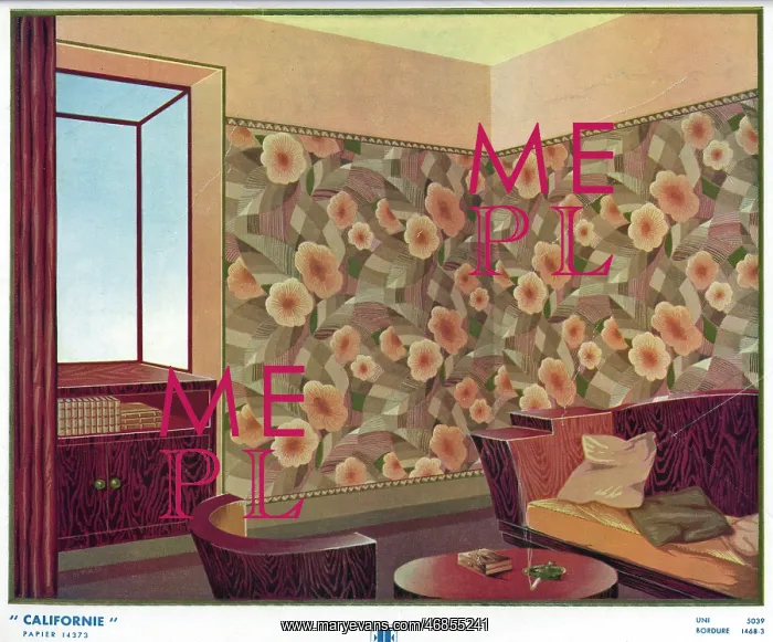 : Wallpaper designs shown in a sample interior : Wallpaper designs shown in a sample interior