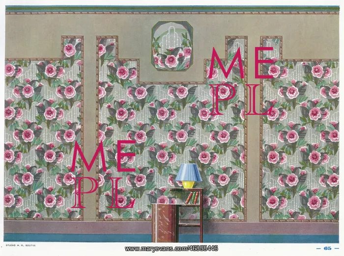 : Wallpaper designs shown in a sample interior : Wallpaper designs shown in a sample interior