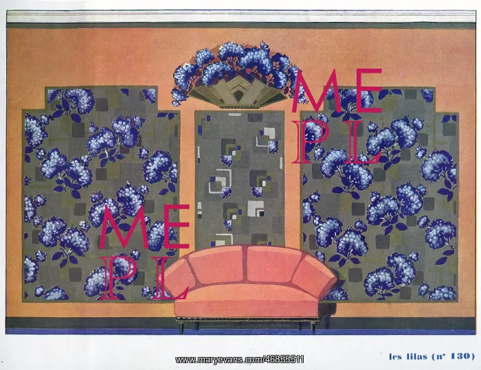 : Wallpaper designs shown in a sample interior : Wallpaper designs shown in a sample interior