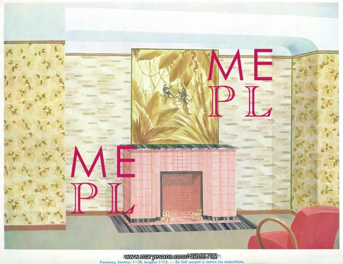 : Wallpaper designs shown in a sample interior : Wallpaper designs shown in a sample interior