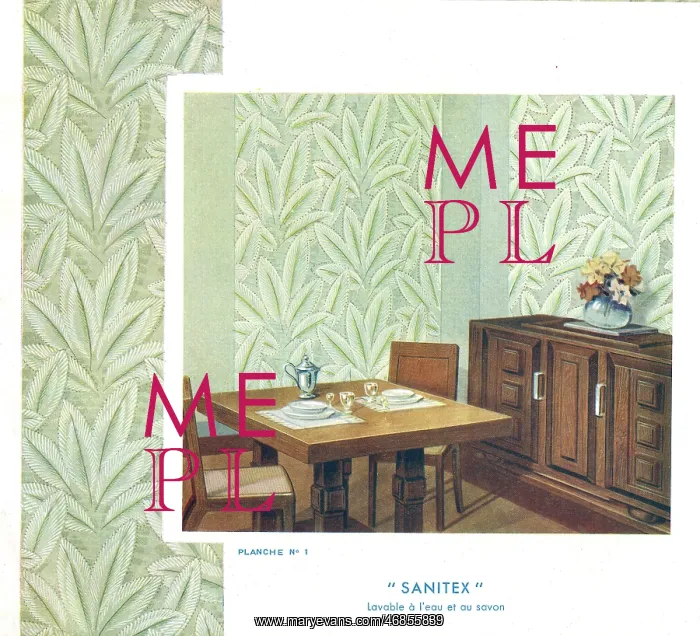 : Wallpaper designs shown in a sample interior : Wallpaper designs shown in a sample interior