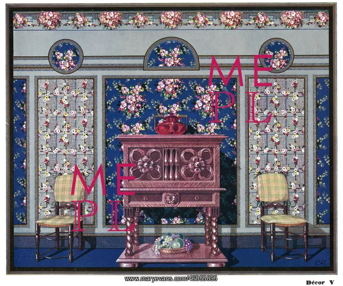 : Wallpaper designs shown in a sample interior : Wallpaper designs shown in a sample interior