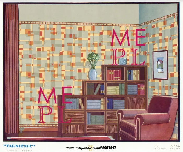 : Wallpaper designs shown in a sample interior : Wallpaper designs shown in a sample interior