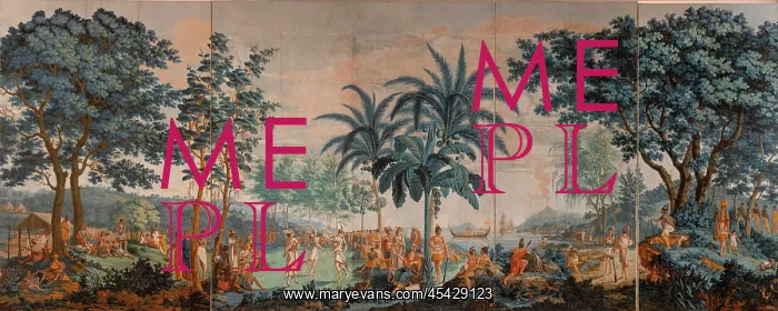 : Wallpaper, Musee des Ursulines, Macon, Saone-et-Loire : Wallpaper, Musee des Ursulines, Macon, Saone-et-Loire