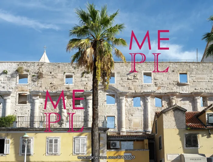 : Walls, Peristyle, Diocletian's Palace, Split, Croatia : Walls, Peristyle, Diocletian's Palace, Split, Croatia