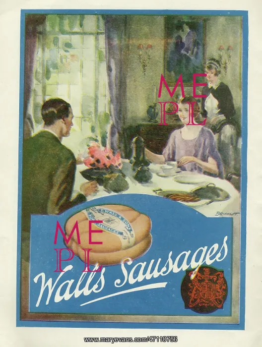 : Wall's Sausages advertisement : Wall's Sausages advertisement