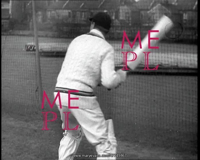 : Wally Hammond Practising Cricket : Wally Hammond Practising Cricket