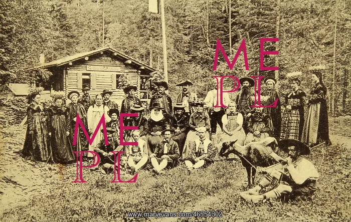: The Walsertaler in their folk costumes as : The Walsertaler in their folk costumes as