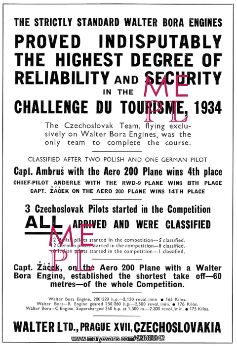 : Walter Bora Aircraft Engines : Walter Bora Aircraft Engines