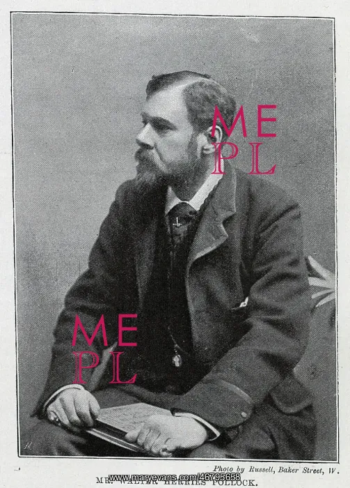 : Walter Herries Pollock, journalist, seated studio portrait : Walter Herries Pollock, journalist, seated studio portrait