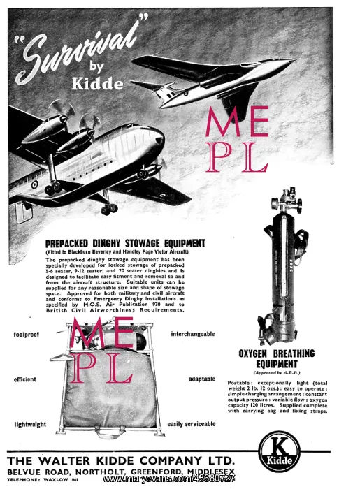 : Walter Kidde Fire Protection & Survival Equipment - Dinghy : Walter Kidde Fire Protection & Survival Equipment - Dinghy