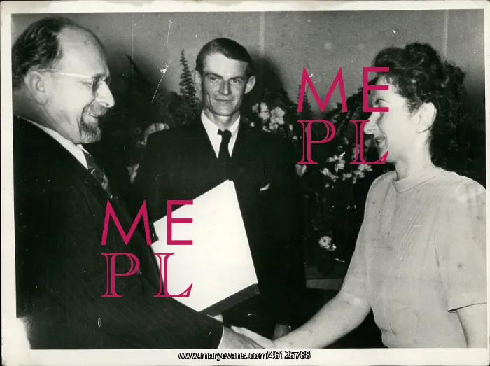 : Walter Ulbricht, deputy PM, and Edith Keller Hermann, Berlin : Walter Ulbricht, deputy PM, and Edith Keller Hermann, Berlin