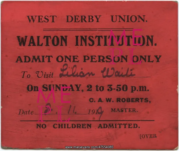 : Walton Institution Visiting pass : Walton Institution Visiting pass