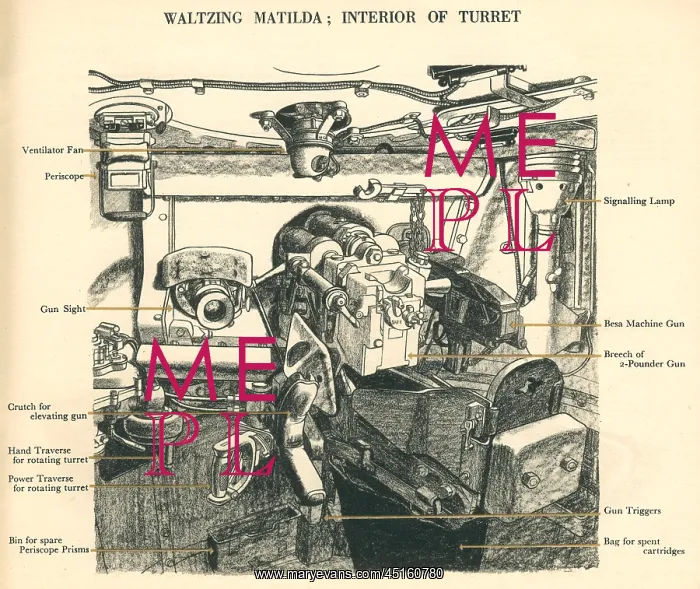 : Waltzing Matilda Turret Interior : Waltzing Matilda Turret Interior
