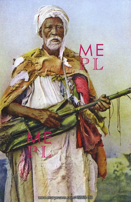 : Wandering Algerian musician : Wandering Algerian musician