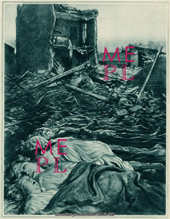 : Wanton babarism of the Zeppelin: after an air raid : Wanton babarism of the Zeppelin: after an air raid