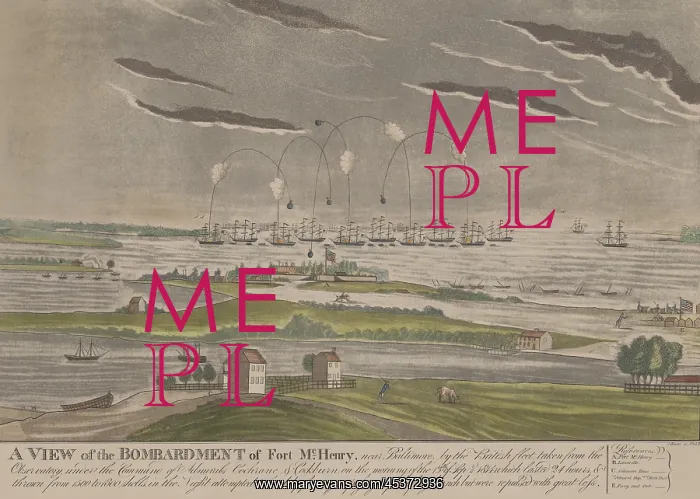 : War of 1812. Bombardment of Fort McHenry : War of 1812. Bombardment of Fort McHenry
