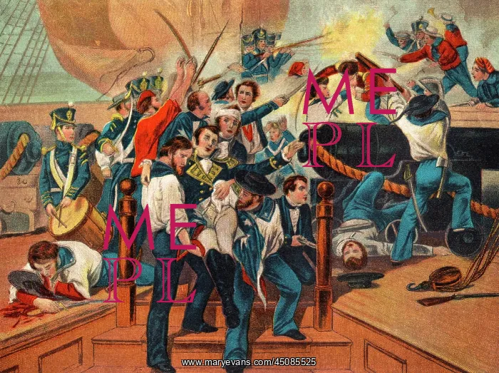 : War of 1812 Death of Captain Lawrence : War of 1812 Death of Captain Lawrence