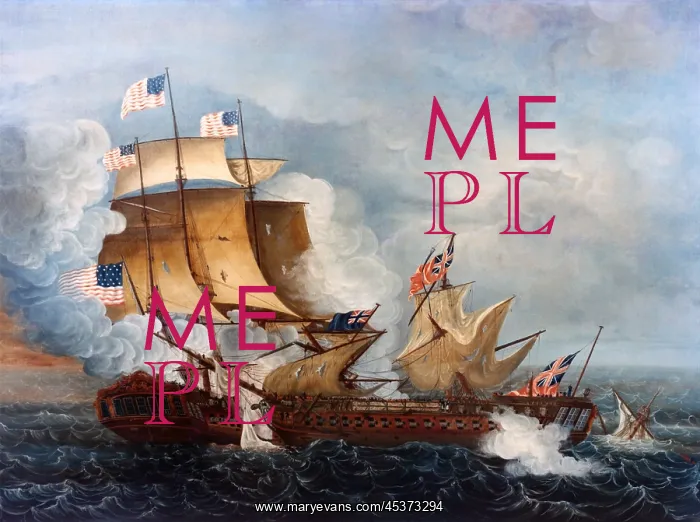 : War 1812. USS Constitution in naval battle : War 1812. USS Constitution in naval battle