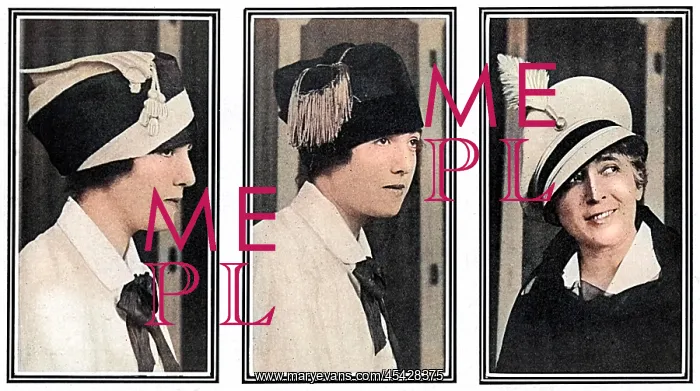 : How the War Affects Hat Fashion, WW1 : How the War Affects Hat Fashion, WW1