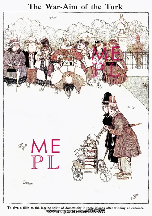 : The War-Aim of the Turk, by W.Heath Robinson : The War-Aim of the Turk, by W.Heath Robinson