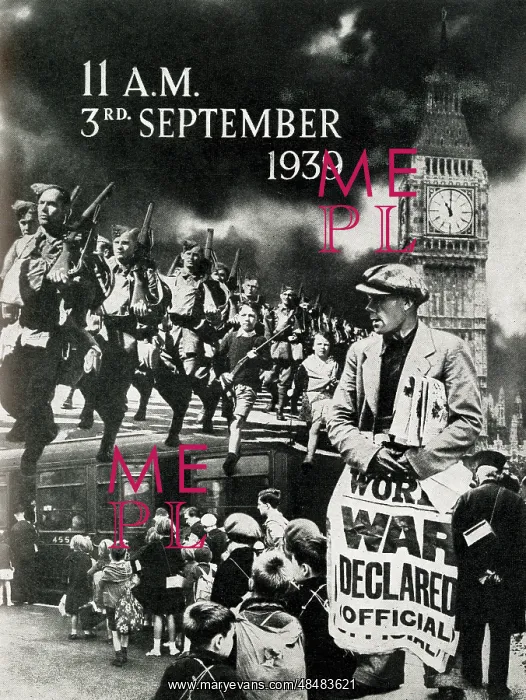 : War declared at 11am on 3 September 1939, WW2 : War declared at 11am on 3 September 1939, WW2