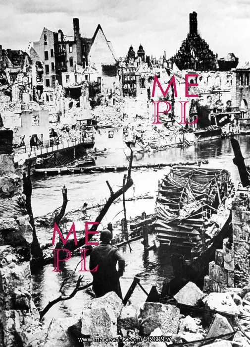 : War destruction in Nuremberg, 1945 : War destruction in Nuremberg, 1945