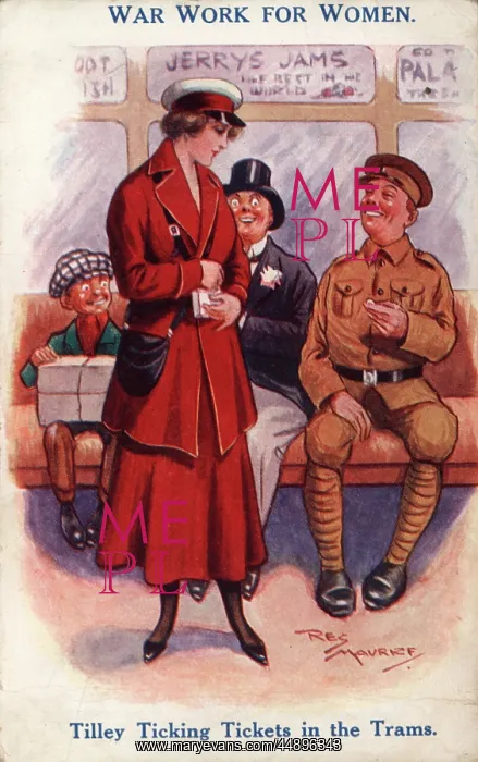 : War Work for Women Tram Conductress : War Work for Women Tram Conductress