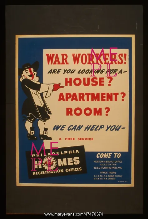 : War workers! are you looking for a - house? apartment? room? : War workers! are you looking for a - house? apartment? room?