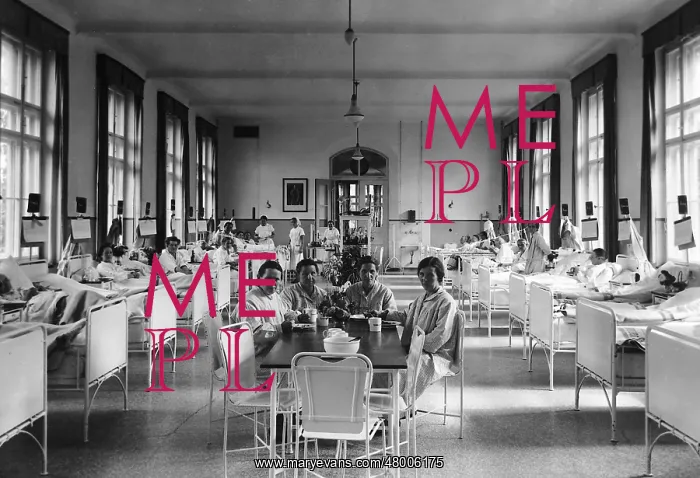 : Ward in a Berlin hospital, 1936 : Ward in a Berlin hospital, 1936