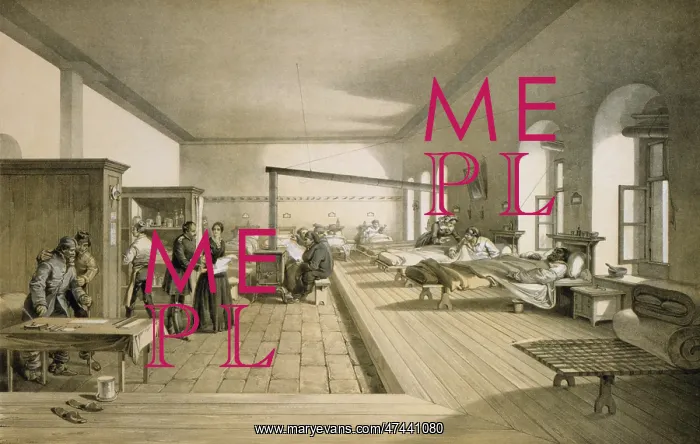 : One of the wards of the hospital at Scutari : One of the wards of the hospital at Scutari