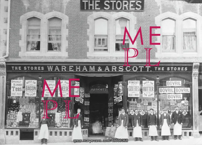 : Wareham & Arscott Stores, a double-fronted shop : Wareham & Arscott Stores, a double-fronted shop