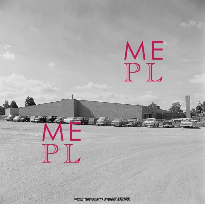 : Warehouse. Exterior view of a large, modern warehouse or factory building : Warehouse. Exterior view of a large, modern warehouse or factory building