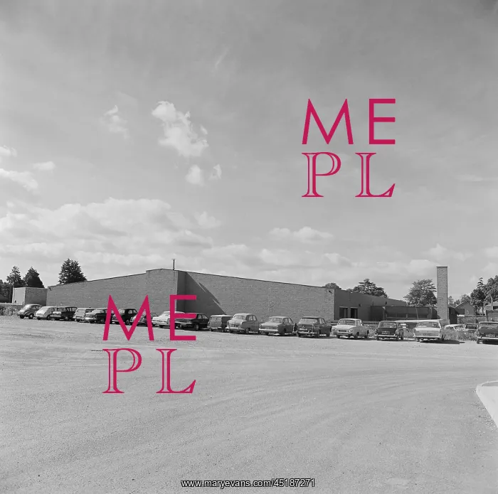 : Warehouse. Exterior view of a large, modern warehouse or factory building : Warehouse. Exterior view of a large, modern warehouse or factory building