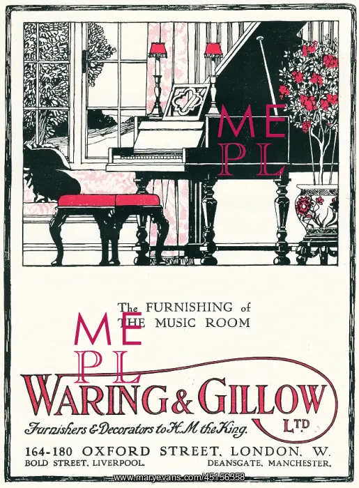: Waring and Gillow Advertisement : Waring and Gillow Advertisement