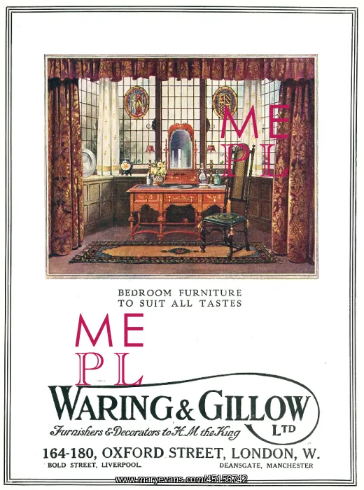 : Waring and Gillow Advertisement : Waring and Gillow Advertisement