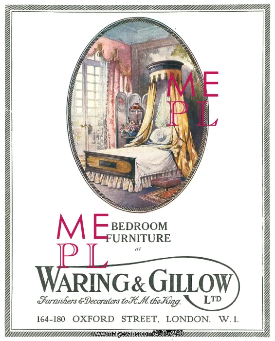 : Waring and Gillow Advertisement : Waring and Gillow Advertisement