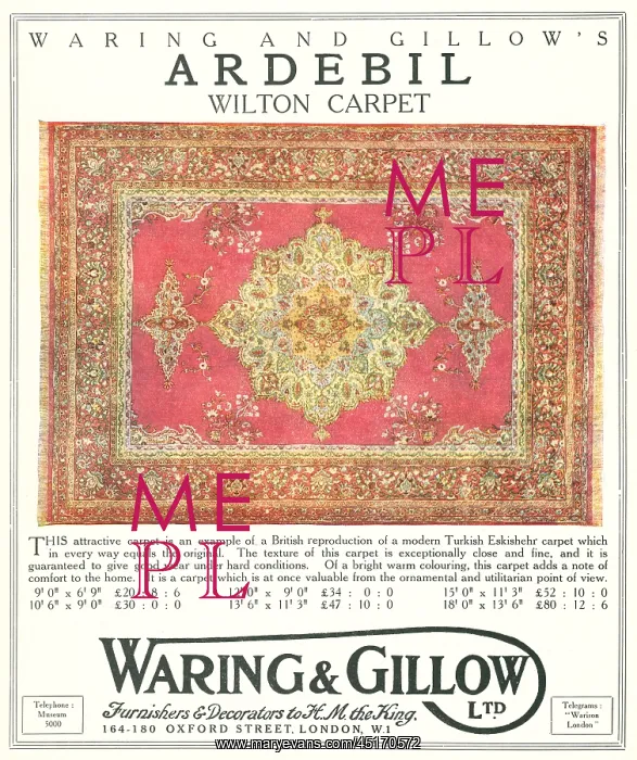 : Waring and Gillow Advertisement : Waring and Gillow Advertisement