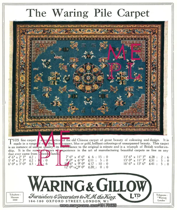 : Waring and Gillow Advertisement : Waring and Gillow Advertisement