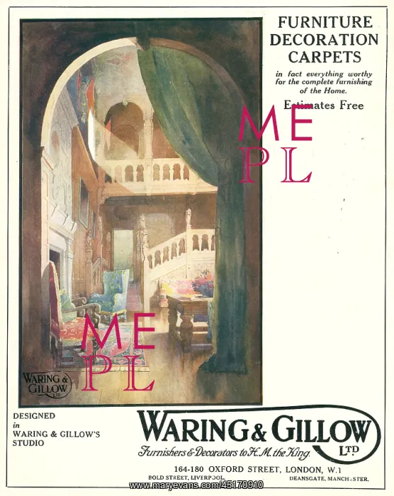 : Waring and Gillow Advertisement : Waring and Gillow Advertisement