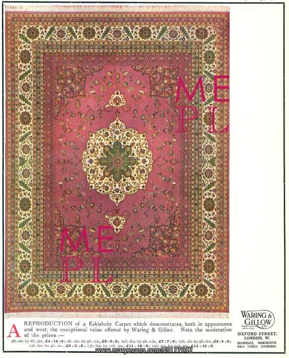 : Waring and Gillow Advertisement : Waring and Gillow Advertisement