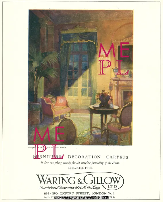 : Waring and Gillow Advertisement : Waring and Gillow Advertisement