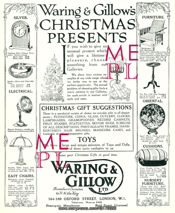 : Waring and Gillow Advertisement : Waring and Gillow Advertisement