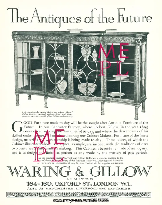 : Waring and Gillow Advertisement : Waring and Gillow Advertisement