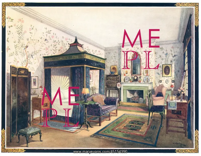 : Waring and Gillow Chinese Bedroom : Waring and Gillow Chinese Bedroom