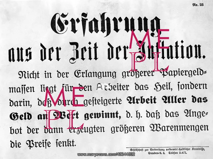 : Warning poster, 1923 : Warning poster, 1923