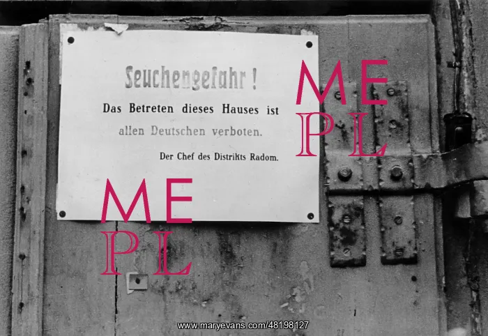 : Warning in the Warsaw Ghetto, 1941 : Warning in the Warsaw Ghetto, 1941