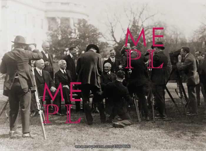 : Warren G. Harding (1865-1923), with members ? : Warren G. Harding (1865-1923), with members ?