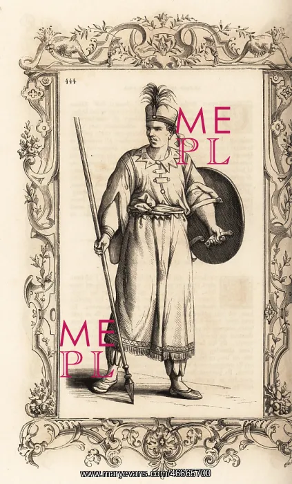 : Warrior of the African kingdom of Djebel or Giabea : Warrior of the African kingdom of Djebel or Giabea