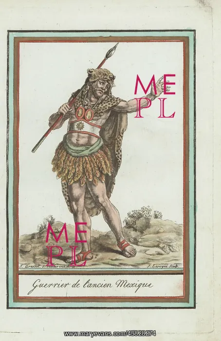 : Warrior of the ancient Aztec or Mexica people, Mexico : Warrior of the ancient Aztec or Mexica people, Mexico
